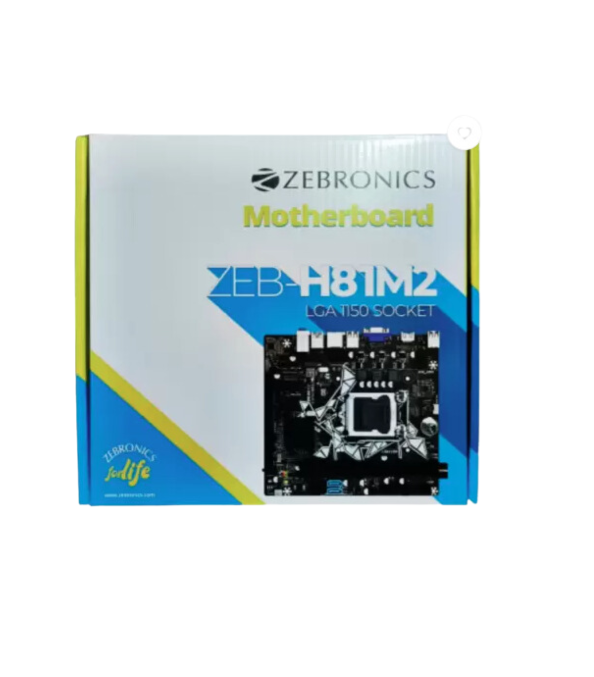 ZEBRONICS ZEB-H81M2 with PCIE M.2 / NVMe Slot Motherboard  (Black)