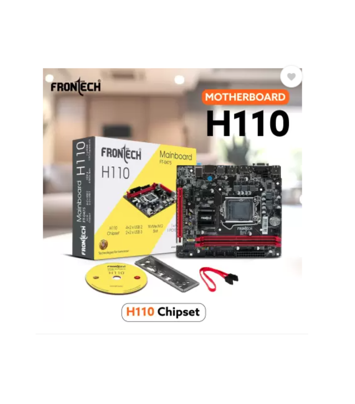 Frontech H110/1151 DDR4 Motherboard  (FT-0475, Black)