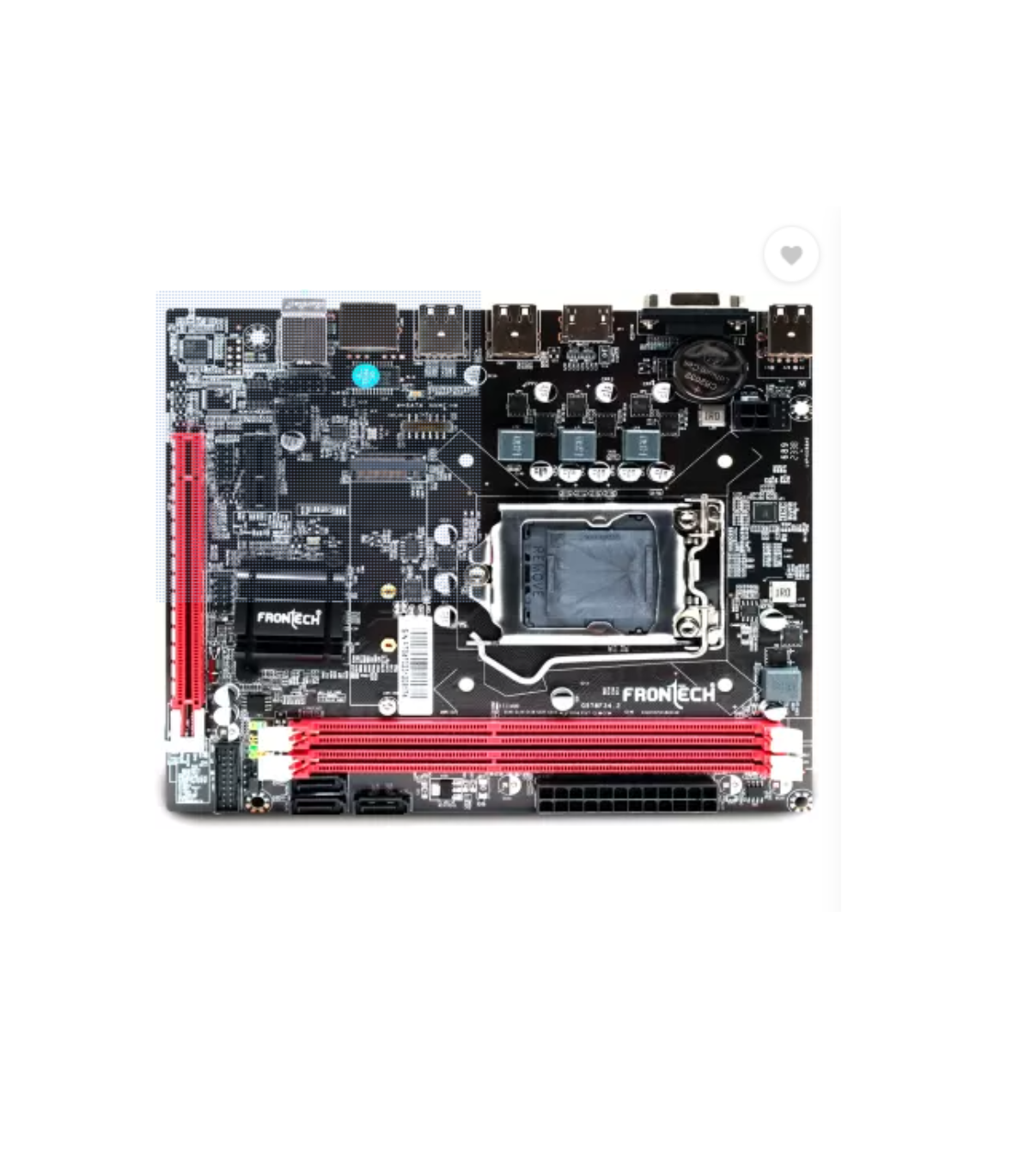 Frontech H61/1155 DDR3 Motherboard  (FT-0470, Black, Red)